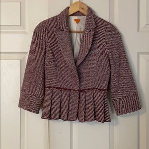 Pink tweed blazer